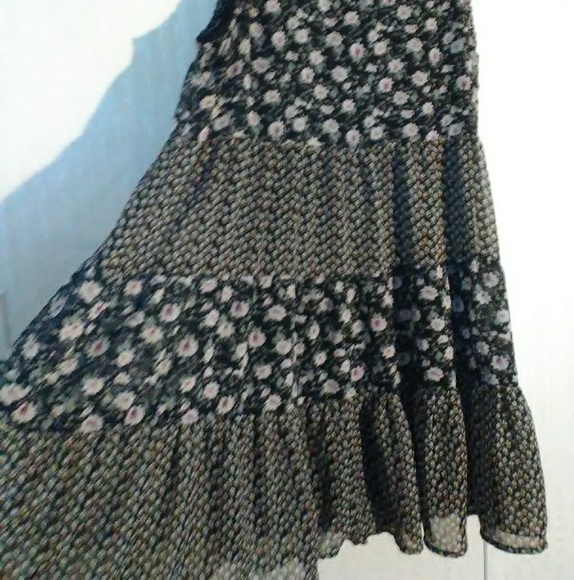 Honey Love Women Black Floral Baby Doll Tank Dress - Picture 2 of 8